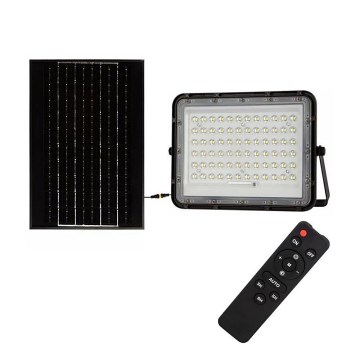 LED spoljni prigušiva solarni reflektor LED/15W/3,2V IP65 6400K 12000 mAh crna + daljinski upravljač