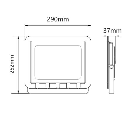 LED spoljni reflektor 100W/230V 6500K IP65