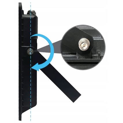 LED spoljašnji reflektor sa senzorom pokreta i sumraka LED/100W/230V 4500K IP65 crni