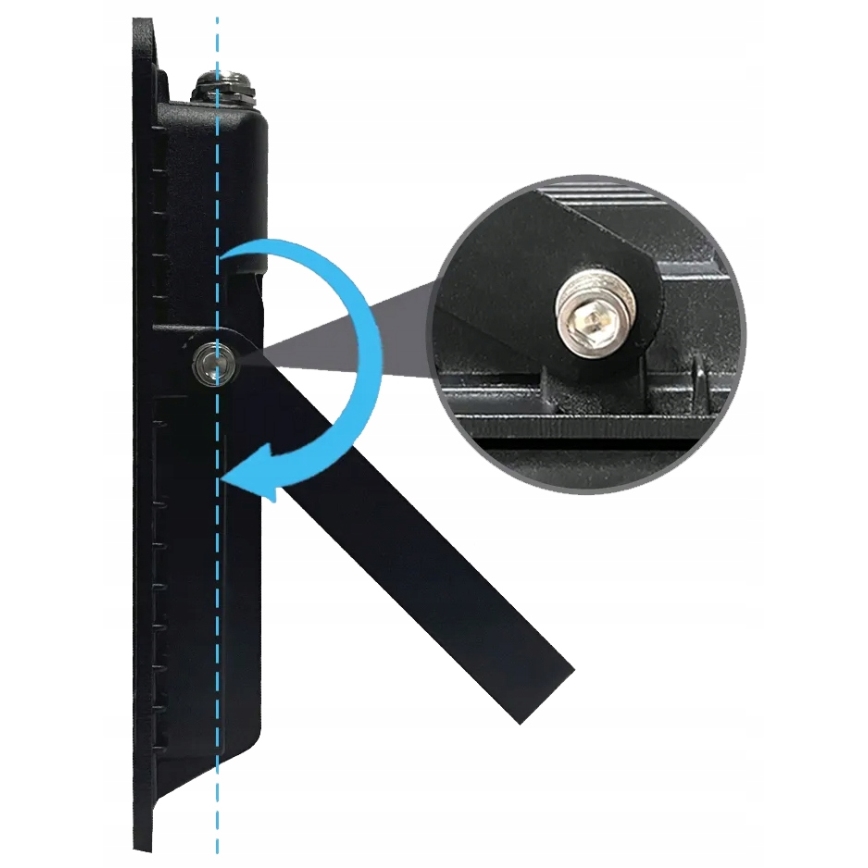 LED spoljašnji reflektor sa senzorom pokreta i sumraka LED/100W/230V 4500K IP65 crni
