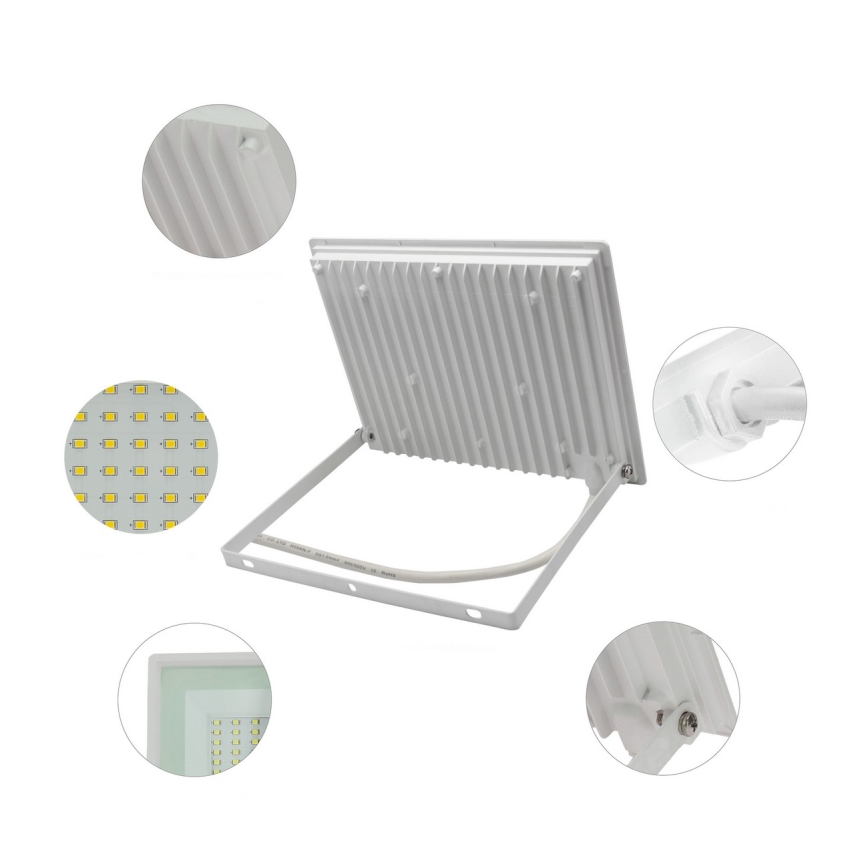 LED spoljni reflektor NOCTIS LUX 3 LED/50W/230V IP65 bela