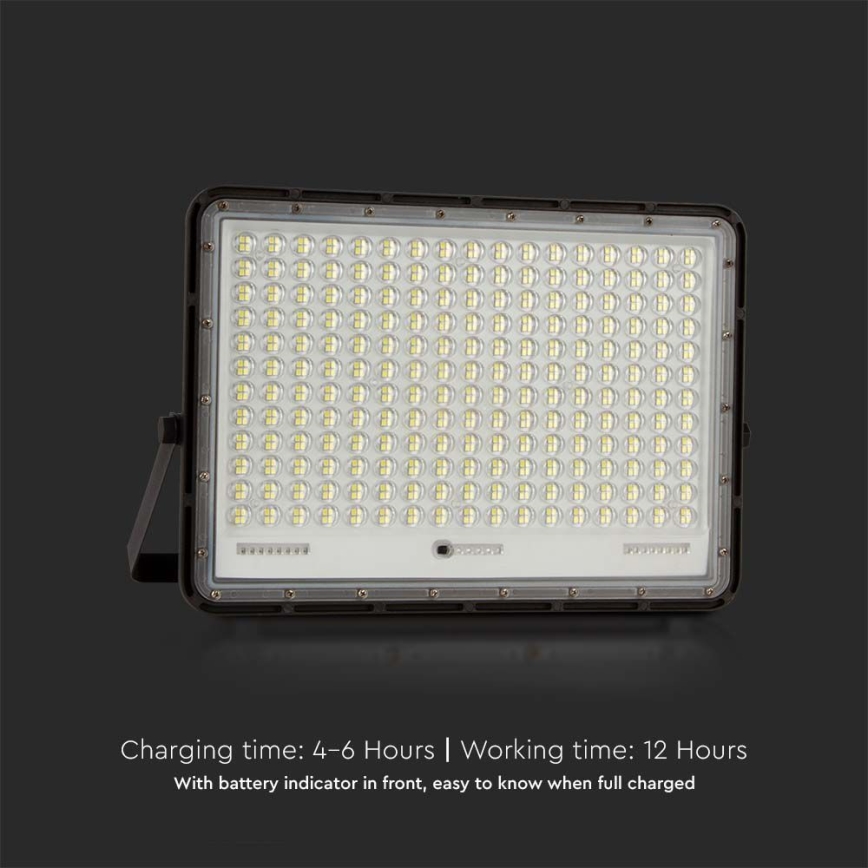LED spoljašnji solarni reflektor LED/30W/3,2V 6400K, crni, IP65, 20000 mAh + daljinski upravljač