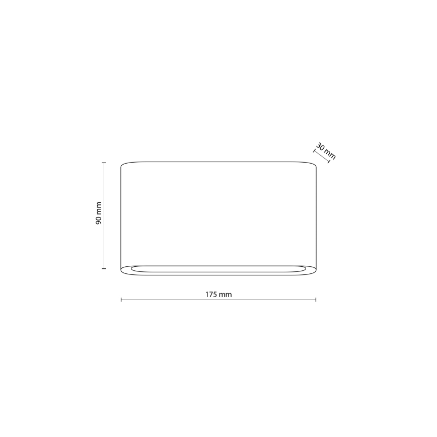 LED spoljno zidno svetlo ARWENA 2xLED/6W/230V IP54 crno