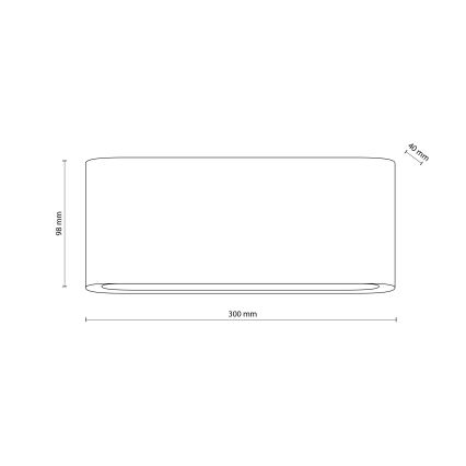 LED Spoljno zidno svetlo ARWENA L LED/24W/230V IP54 bež