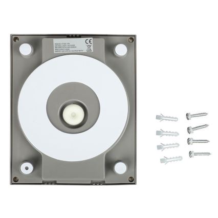LED spoljno zidno svetlo LED/12W/230V 3000K IP65 sivo