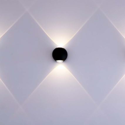 LED spoljno zidno svetlo LED/2W/230V 4000K IP54 crno
