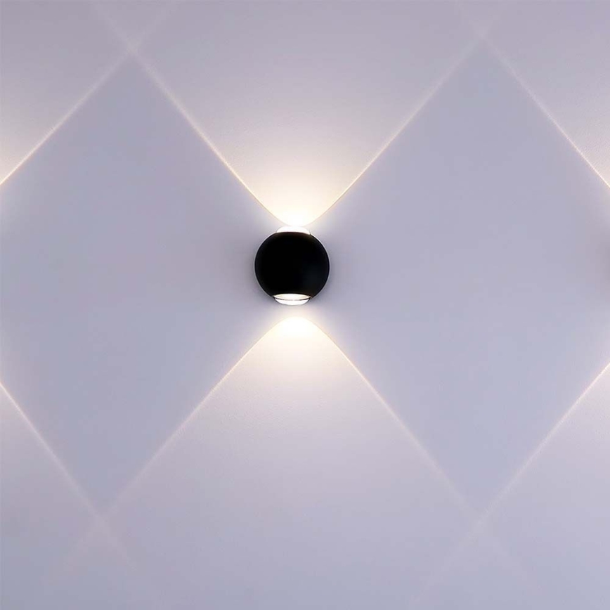 LED spoljno zidno svetlo LED/2W/230V 4000K IP54 crno