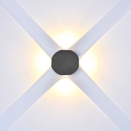 LED spoljno zidno svetlo LED/4W/230V 4000K IP54 crno