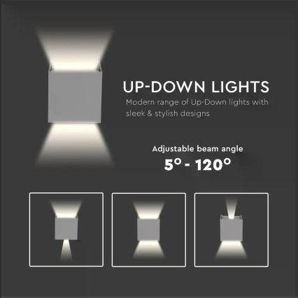 LED Spoljno zidno svetlo LED/5W/230V 4000K IP65 sivo