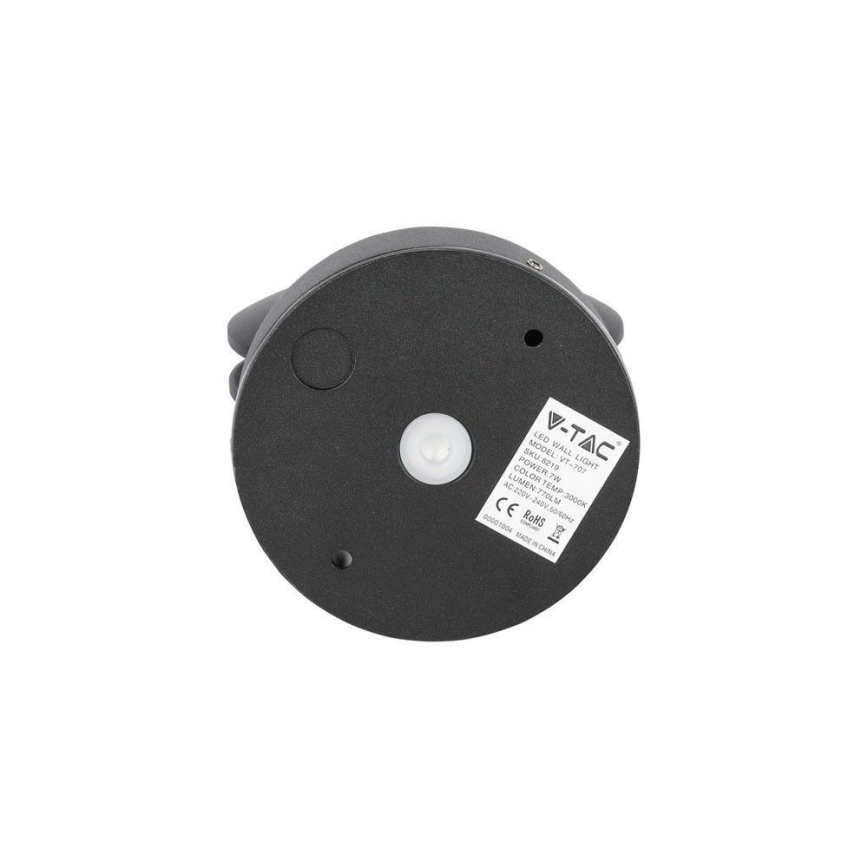LED spoljašnje zidno fleksibilno svetlo LED/7W/230V 4000K IP65 crna