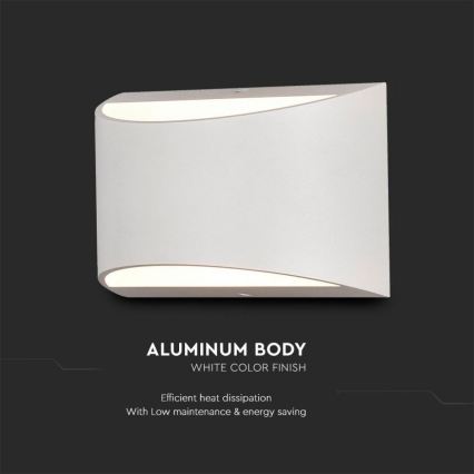 LED spoljno zidno svetlo LED/9W/230V 4000K IP54 belo