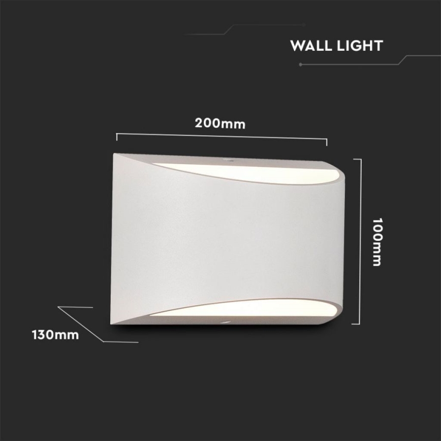 LED spoljno zidno svetlo LED/9W/230V 4000K IP54 belo