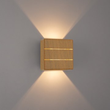 LED spoljno zidno svetlo LUXLINE LED/6W/230V 3000K IP54 hrast