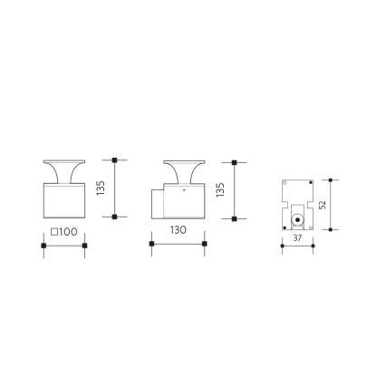 LED spoljno zidno svetlo ORNELA LED/6W/230V 3000K IP54 antracit