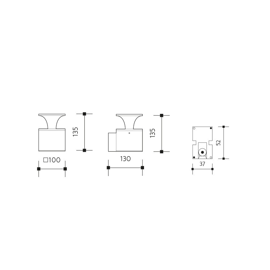 LED spoljno zidno svetlo ORNELA LED/6W/230V 3000K IP54 antracit