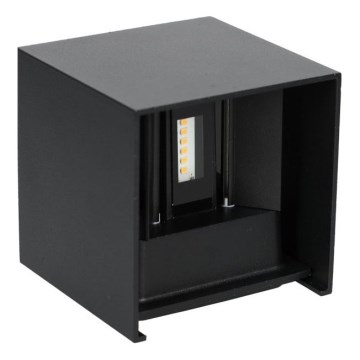 LED spoljno zidno svetlo QUERK 2xLED/3W/230V 3000K IP54 crna