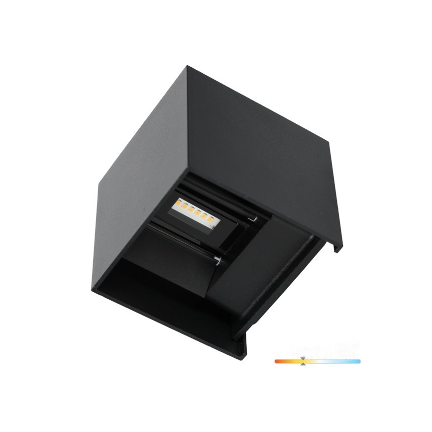 LED spoljno zidno svetlo QUERK 2xLED/3W/230V 3000K IP54 crna