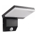 LED spoljno zidno svetlo sa senzorom pokreta LED/18W/230V IP44, crno