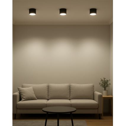 LED spot svetiljka 10W/230V, 3000/4000/6400K, prečnik 12 cm, crna
