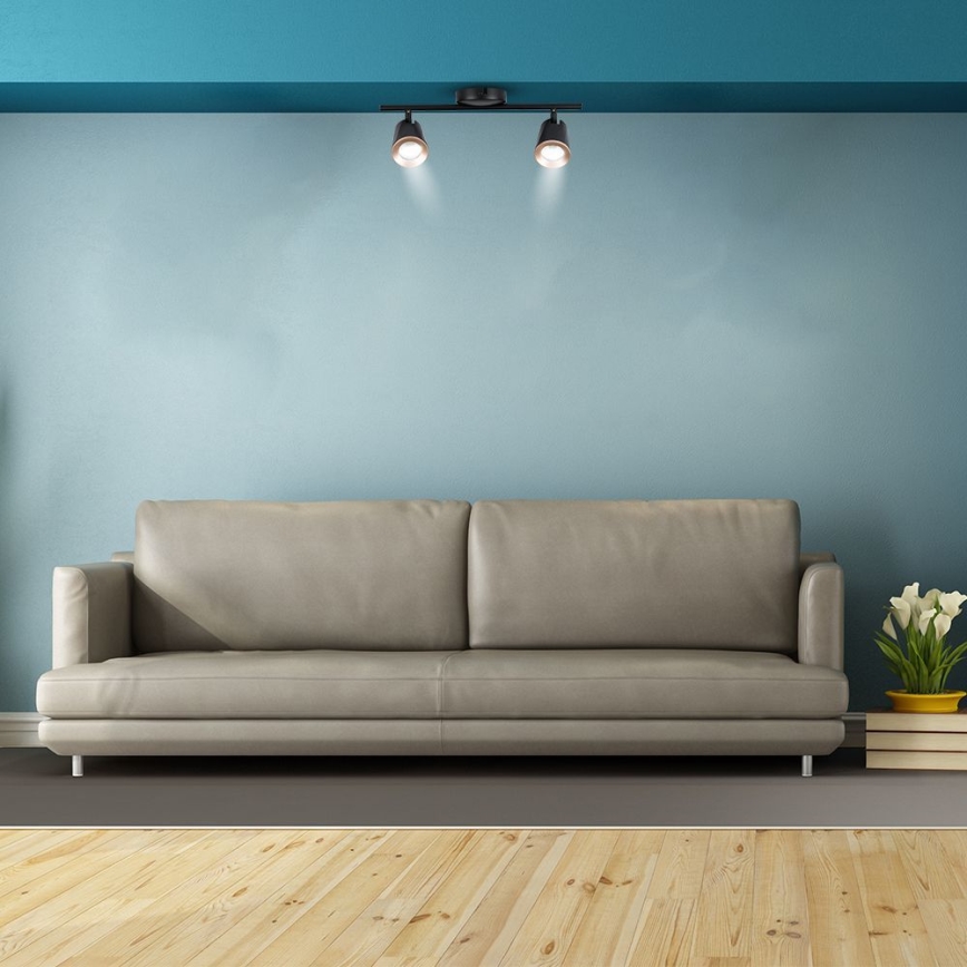 LED spot svetiljka 2xLED/5W/230V 4000K crna
