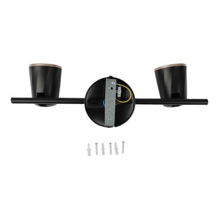 LED spot svetiljka 2xLED/5W/230V 4000K crna