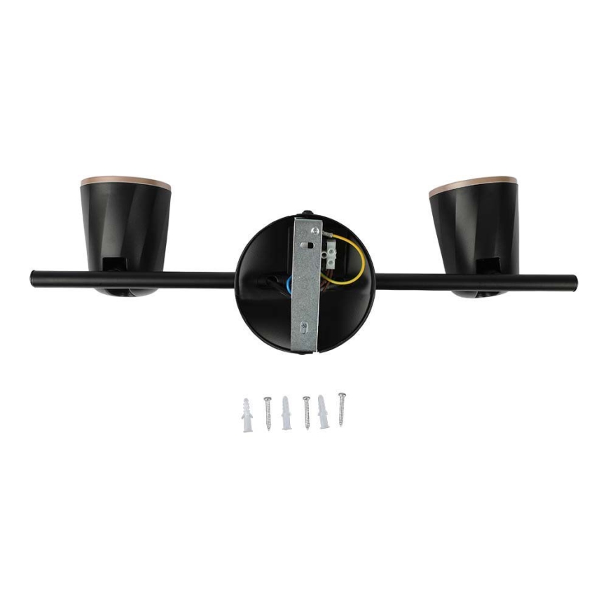 LED spot svetiljka 2xLED/5W/230V 4000K crna