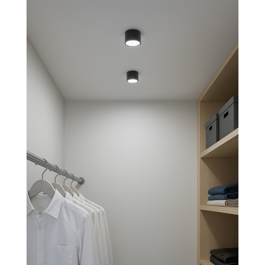LED spot svetiljka 5W/230V 3000/4000/6400K, prečnik 7,5 cm, crna