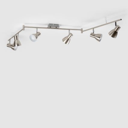 LED spot svetiljka 6xE14/5W/230V, matni hrom