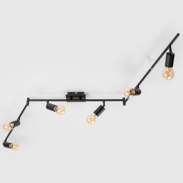 LED spot svetiljka 6xE27/6,5W/230V crna