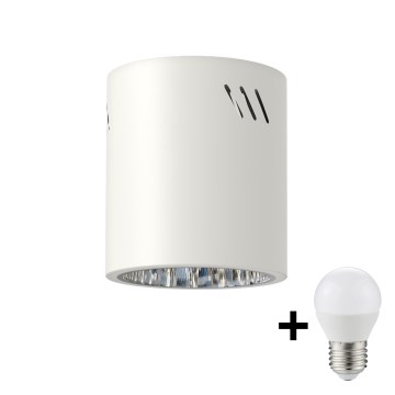 LED spot svetiljka GEORGE 1xE27/6W/230V, prečnik 11 cm, bela