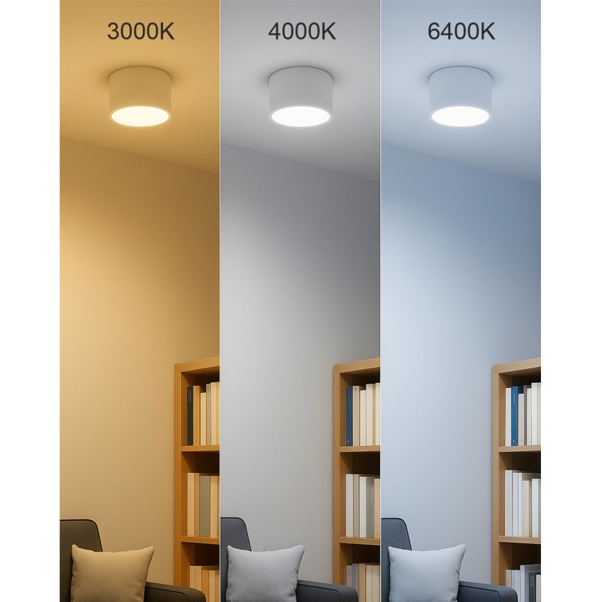 LED spot svetiljka LED/10W/230V 3000/4000/6400K prečnik 12 cm bela