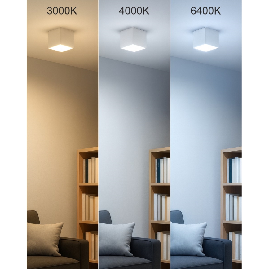 LED spot svetiljka LED/5W/230V 3000/4000/6400K 7,5x7,5 cm bela