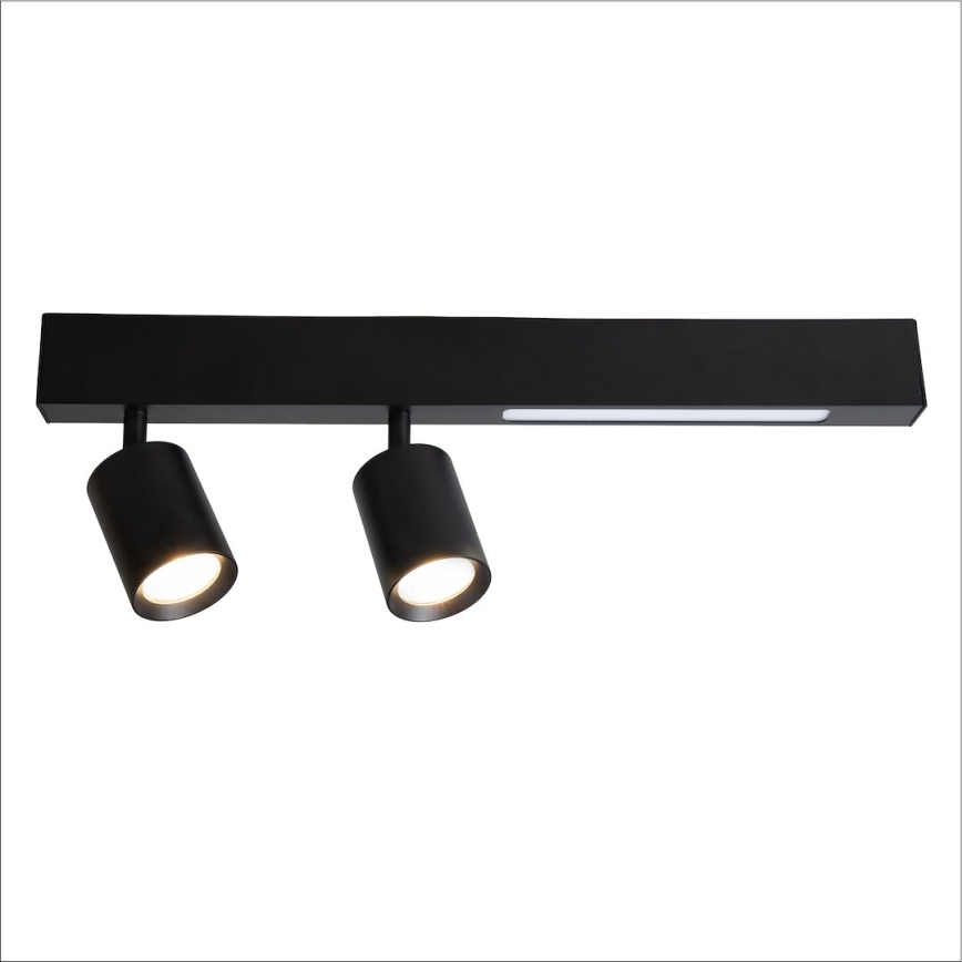 LED spot svetiljka MAGNET LED/5W/230V + 2xGU10/60W 3000/4000K crna