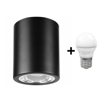 LED spot svetiljka TACO 1xE27/15W/230V crna