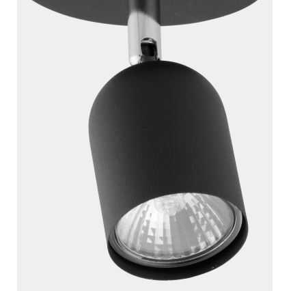 LED spot svetiljka TOP 1xGU10/10W/230V crna