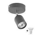 LED spot svetiljka TOP 1xGU10/10W/230V siva