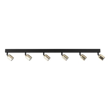 LED spot svetiljka TOP 6xGU10/10W/230V crna/zlatna