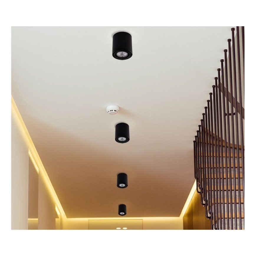 LED spot svetiljka TUBA 1xGU10/5W/230V 2700K crna