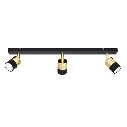 LED spot svetiljka TUBSSON 3xGU10/4,8W/230V crna/zlatna
