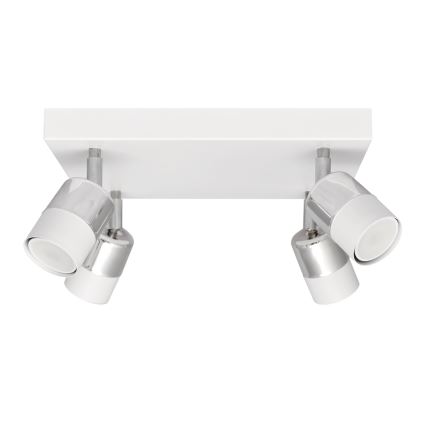 LED spot svetiljka TUBSSON 4xGU10/4,8W/230V bela/sjajni hrom