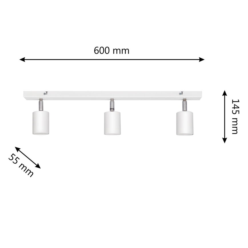 LED spot svetiljka TUNE 3xGU10/4,8W/230V bela