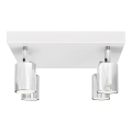 LED spot svetiljka TUNE 4xGU10/4,8W/230V mat hrom/bela