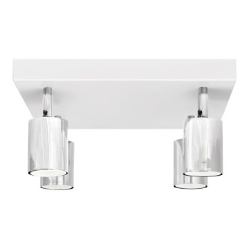 LED spot svetiljka TUNE 4xGU10/4,8W/230V mat hrom/bela