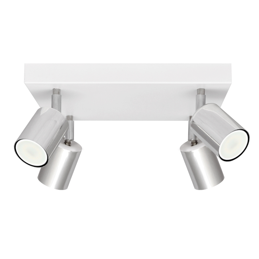 LED spot svetiljka TUNE 4xGU10/4,8W/230V mat hrom/bela