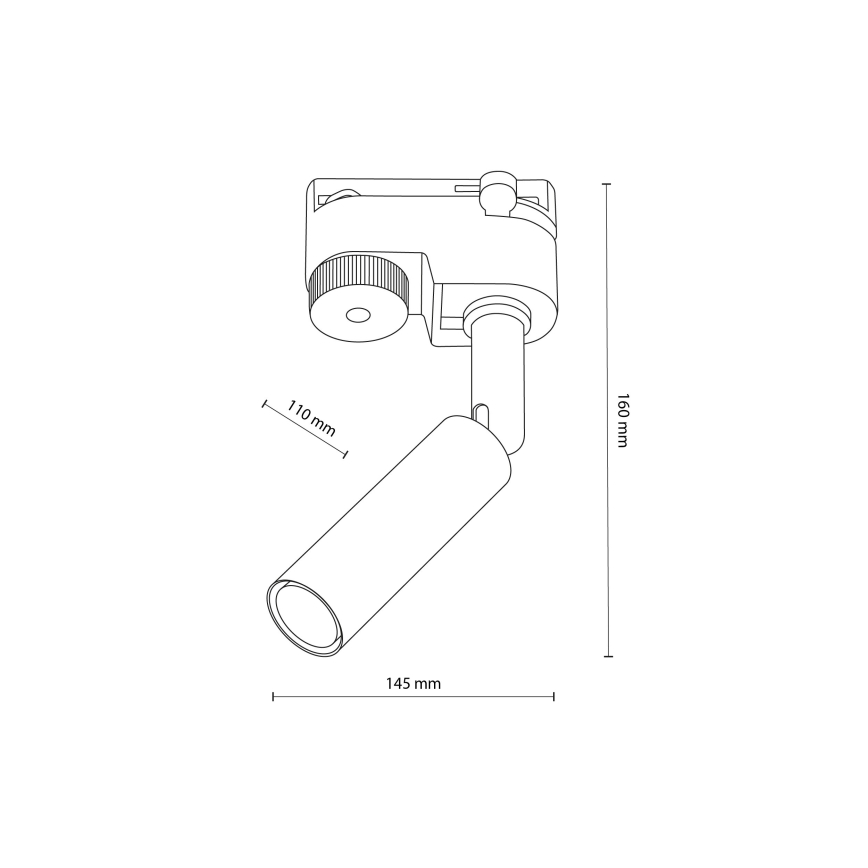 LED spot za jednofazni šinski sistem LAGOS 1xG9/3W/230V zlatna/crna