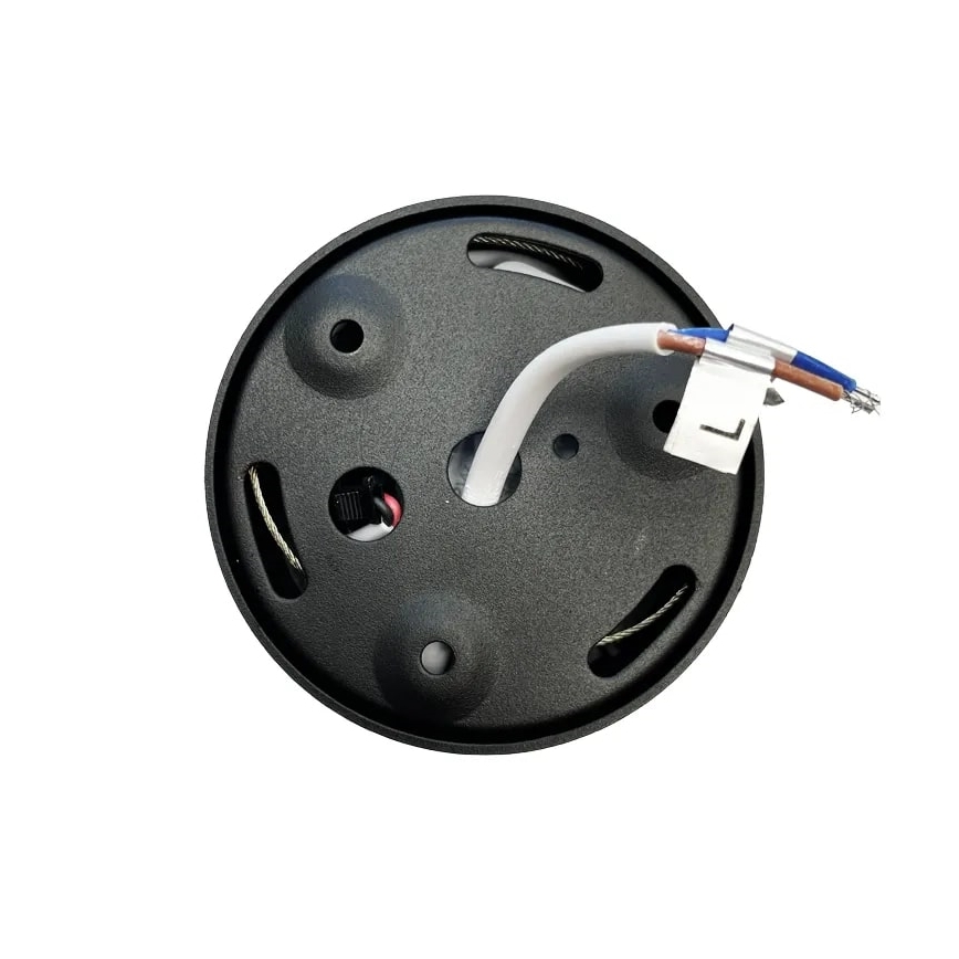 LED spot svetlo LED/16W/230V 4000K prečnik 10 cm crno