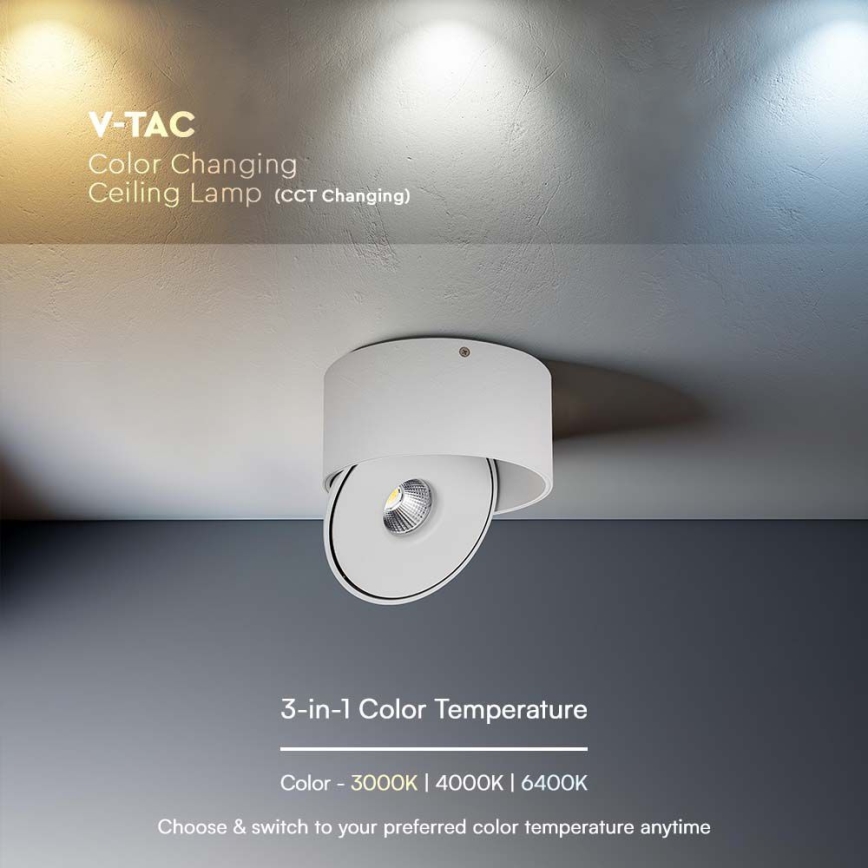 Fleksibilno LED tačkasto svetlo LED/28W/230V 3000/4000/6400K CRI 90 bela