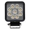 LED spot svetlo za automobil, crno, LED/36W/10-30V IP69 5700K, četvrtasto