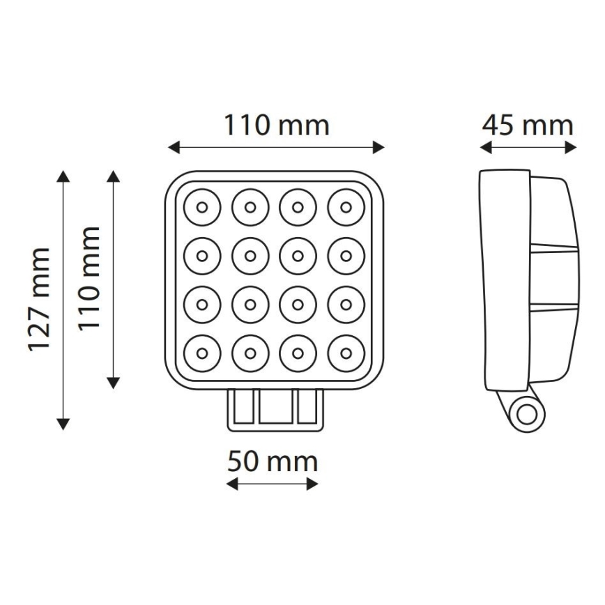 LED spot svetlo za automobil EPISTAR LED/48W/10-30V IP67 6000K