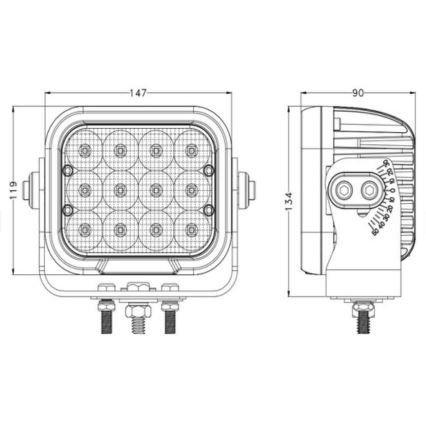 LED spot svetlo za automobil OSRAM LED/120W/10-30V IP68 5700K